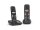 GIGASET E290A Duo black cordless analogue DECT large-key 2 handsets answering machine