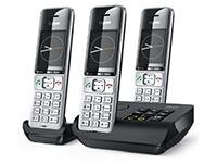 GIGASET COMFORT 500A trio silver / black 5.8 cm 2.2 inch...